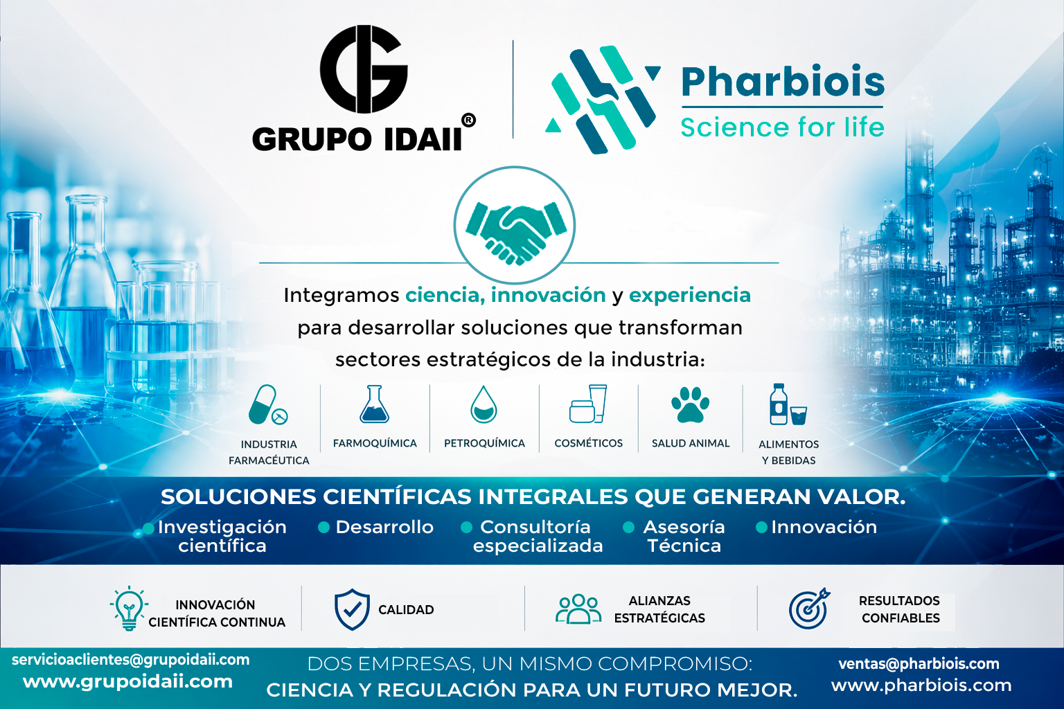 Alianza Grupo IDAII y Pharbiois